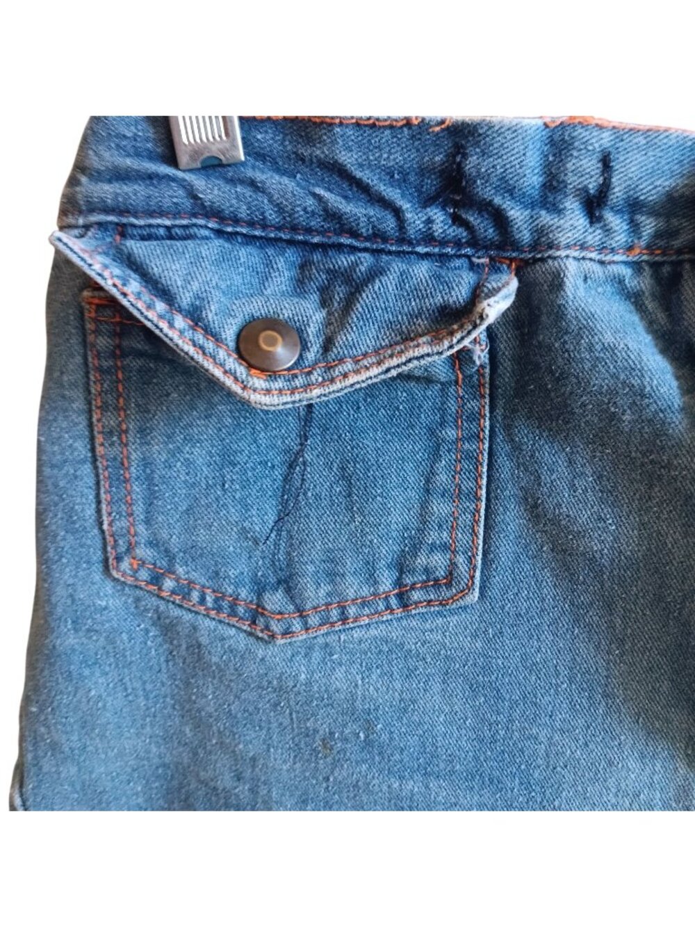 Disco 34 tag 28" Measured Vintage Women's 1970's Shorts High Waist Boho Denim